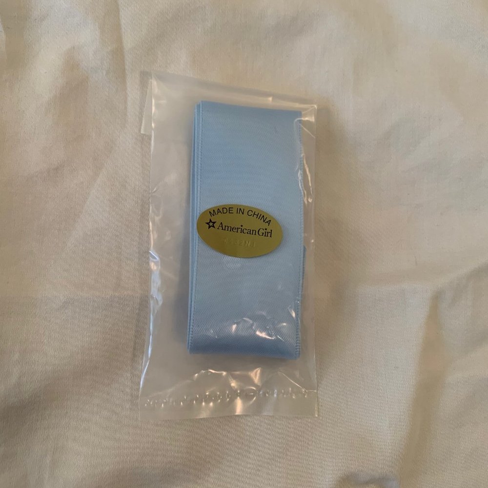 American Girl Doll RETIRED Blue Hair Ribbon for Rebecca's Pajama's